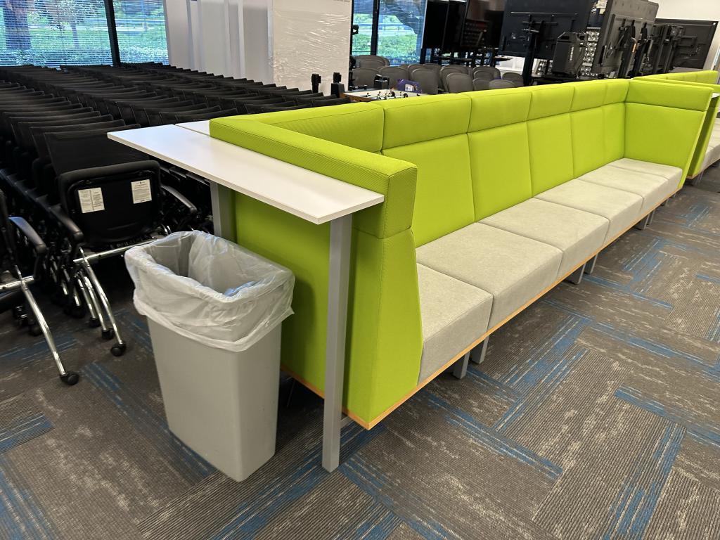 OFS Green High Back With Bar Top Modular