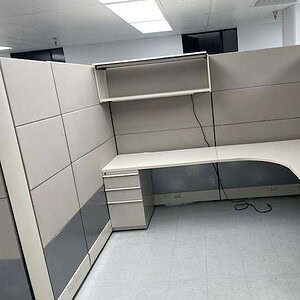 Fully loaded Herman Miller Ethospace 8x6x70 cubicle workstation.