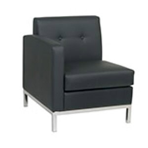 Armchair facing wall street modular component for modern office spaces.