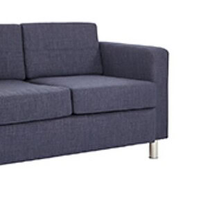 Comfortable Pacific Love Seat in durable fabric for modern living spaces.