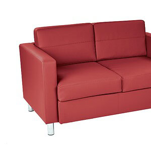 Elegant Pacific fabric loveseat for modern living rooms. Perfect for comfort and style in your home.