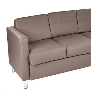 Comfortable custom fabric Pacific sofa in neutral beige for stylish living rooms.