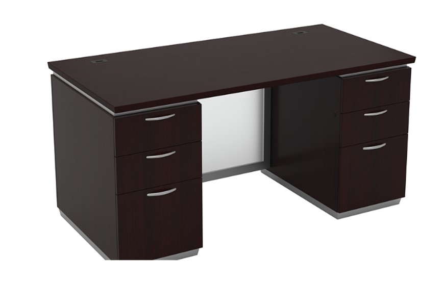 Tuxedo Double Ped  Executive Desk 72inx36in