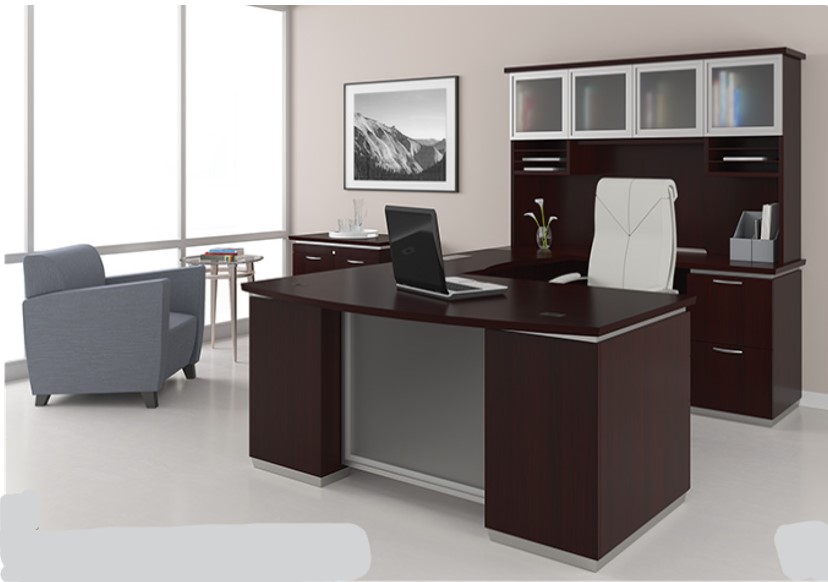 Tuxedo U- Shape w/Bridge on Right + Hutch