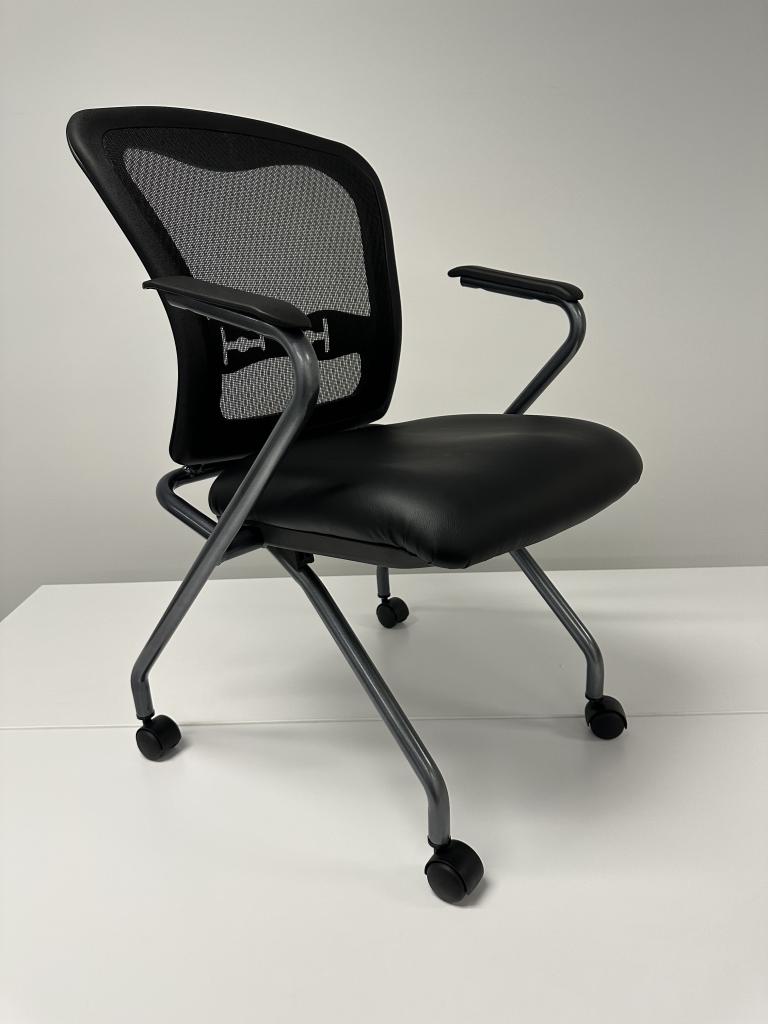 OFS Nesting chairs Mesh Back Vinyl Seat