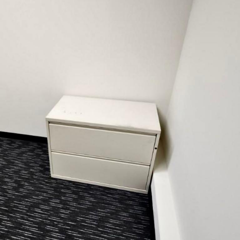 Meridian 30-36in white 2 drawer lateral file