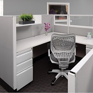 Shape Office Desk with Glass Panels for Modern Workspaces.