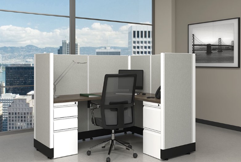 5X6, 53H L-SHAPE WORKSTATION