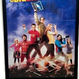 Big Bang Theory framed poster for home decor and entertainment.