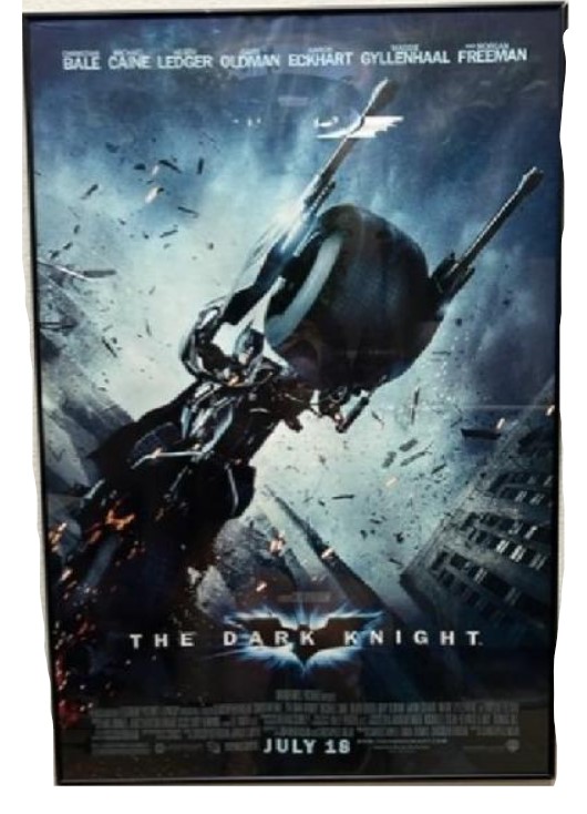 The Dark Night Batman on Bike 27inx40in