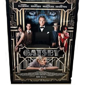 Gatsby framed poster for wall decor, perfect for vintage and art enthusiasts.