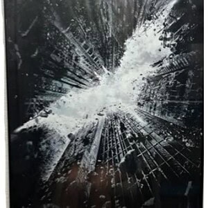 Dark Night Destruction 27x40in - Urban Art Wall Decor.