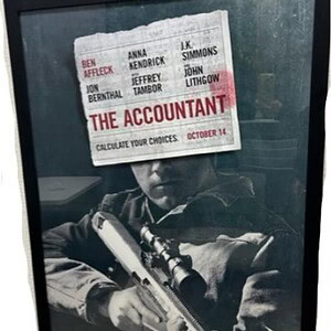 Poster of the movie The Accountant featuring Ben Affleck and other cast members.