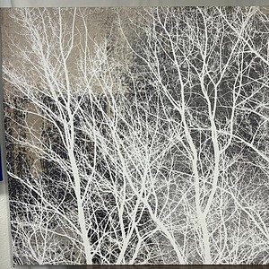 White Leaves Wall Art for Home Decor.