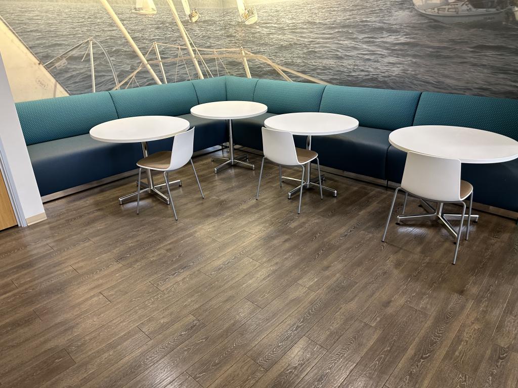 Teal & Blue 5 piece Gunlocke Modular Banquet