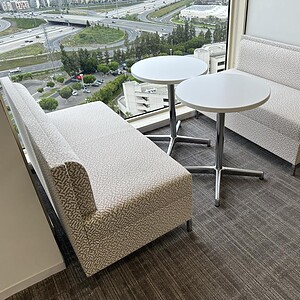 Knoll Sofa 50in Wide Eclat Neutral Weave.