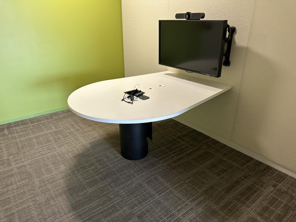 Steelcase 6ft Huddle Room Black and White