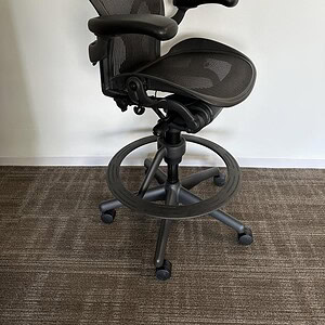 Aeron ergonomic office chair with Posturefit support for optimal comfort and posture.