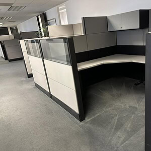 Lo 70/54in Tall Cubicle System for Offices.