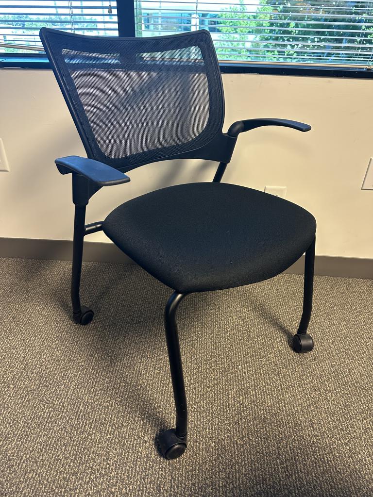 9 to 5 crepe black mobile training chair