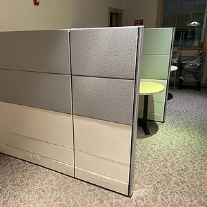 Ethospace panel room divider for office privacy and space separation.