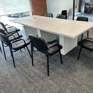 Steelcase Payback 10x4 foot table for office meetings, customizable in any color, modern design, dur.
