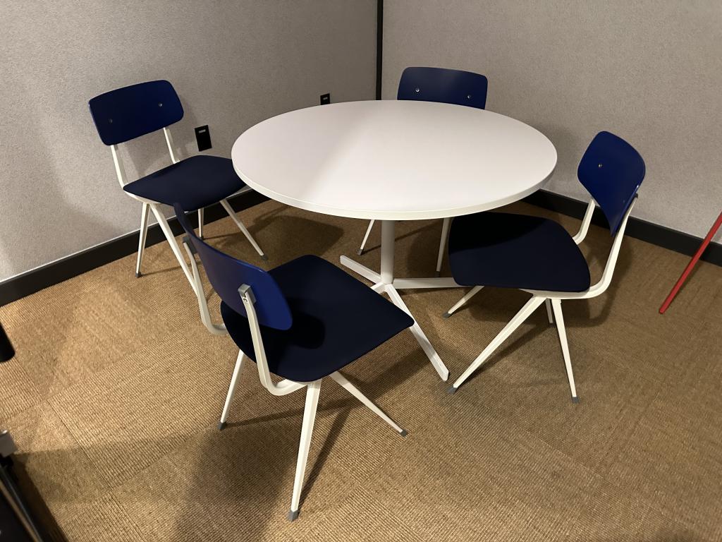 Poppin 42 inch White Round Table