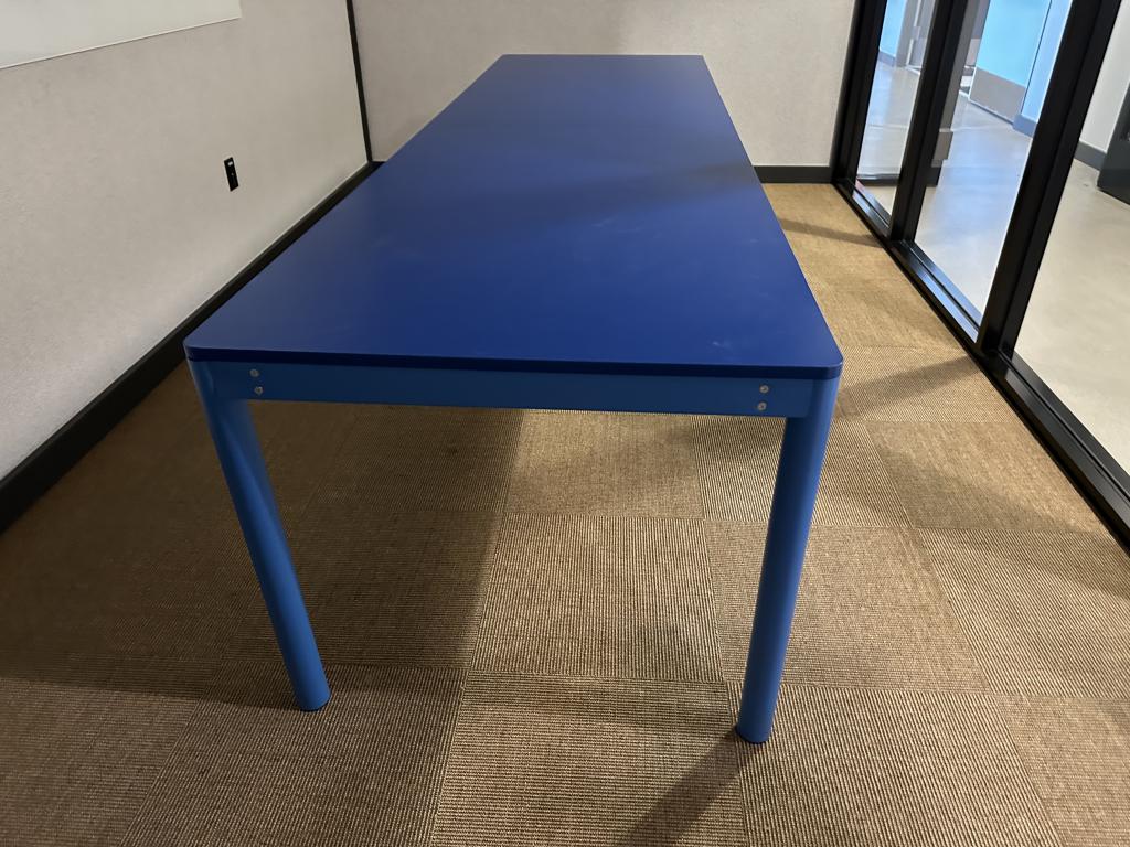 Poppin 10 foot Blue Conference Table
