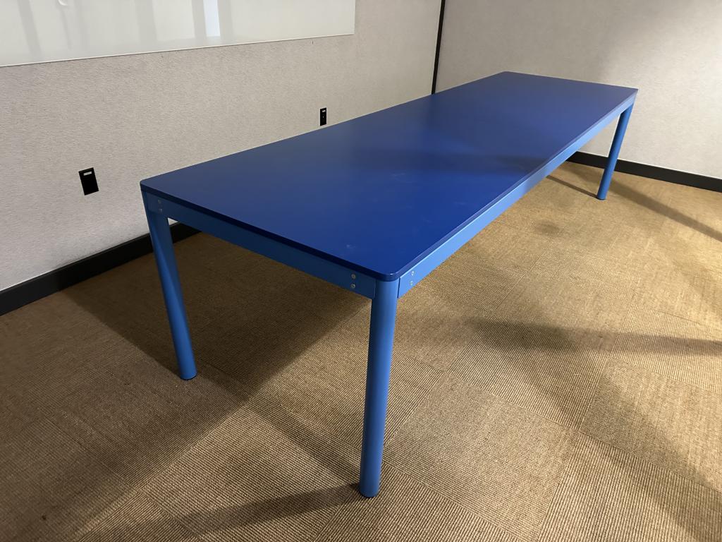 Poppin 10 foot Blue Conference Table