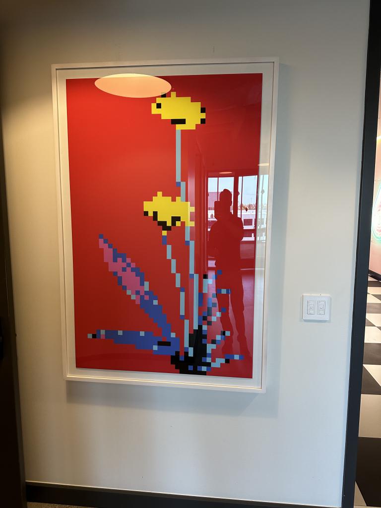 Mario Red Pixel Flower