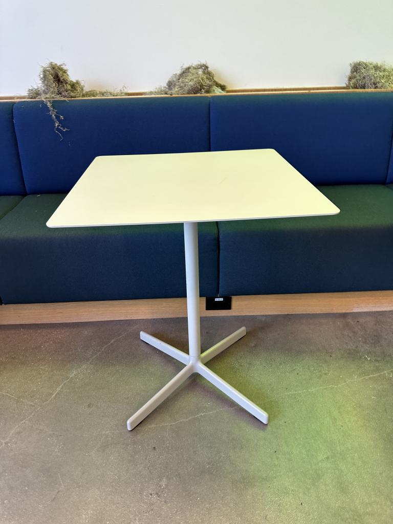 Poppin 2x2 White Square Metal Tables