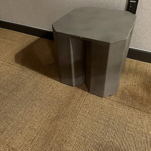 Stone Finish Plaster Occasional Table for modern interior decor.