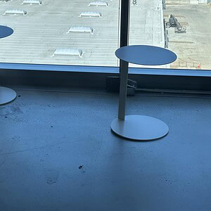 White Occasional Table for Modern Living Spaces.