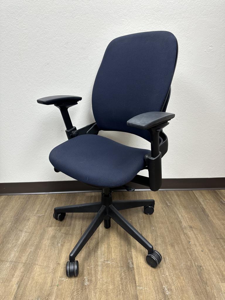 Steelcase Leap V2 Navy Blue Fully Loaded