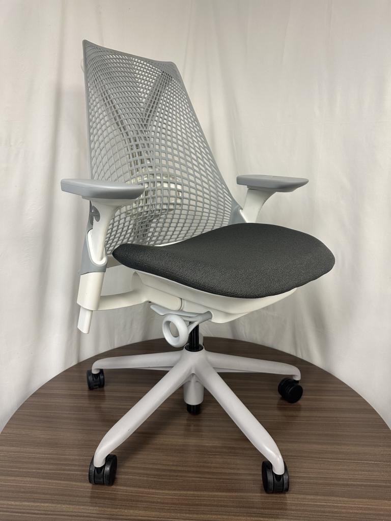 Herman Miller Sayl white and Grey Loaded