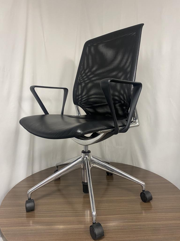 Vitra Meda mesh back chrome base