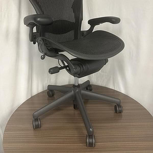 Aeron ergonomic office chair with adjustable features, designed for comfort and support in modern wo.