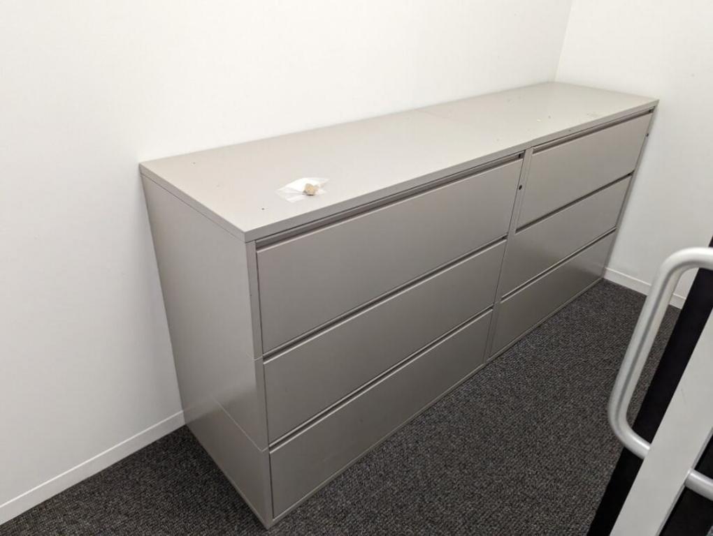 Three drawer 42in wide three drawer lateral