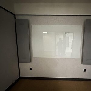 Mounted sound boards installed for optimal sound control in Cube World USA.