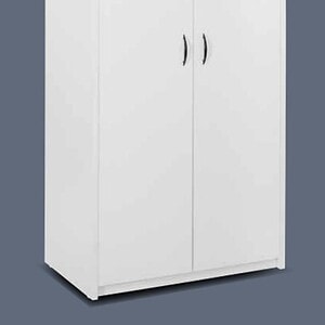 White Napa Storage Tower with 5 shelves, 65x36 tall, ideal for organized storage solutions.
