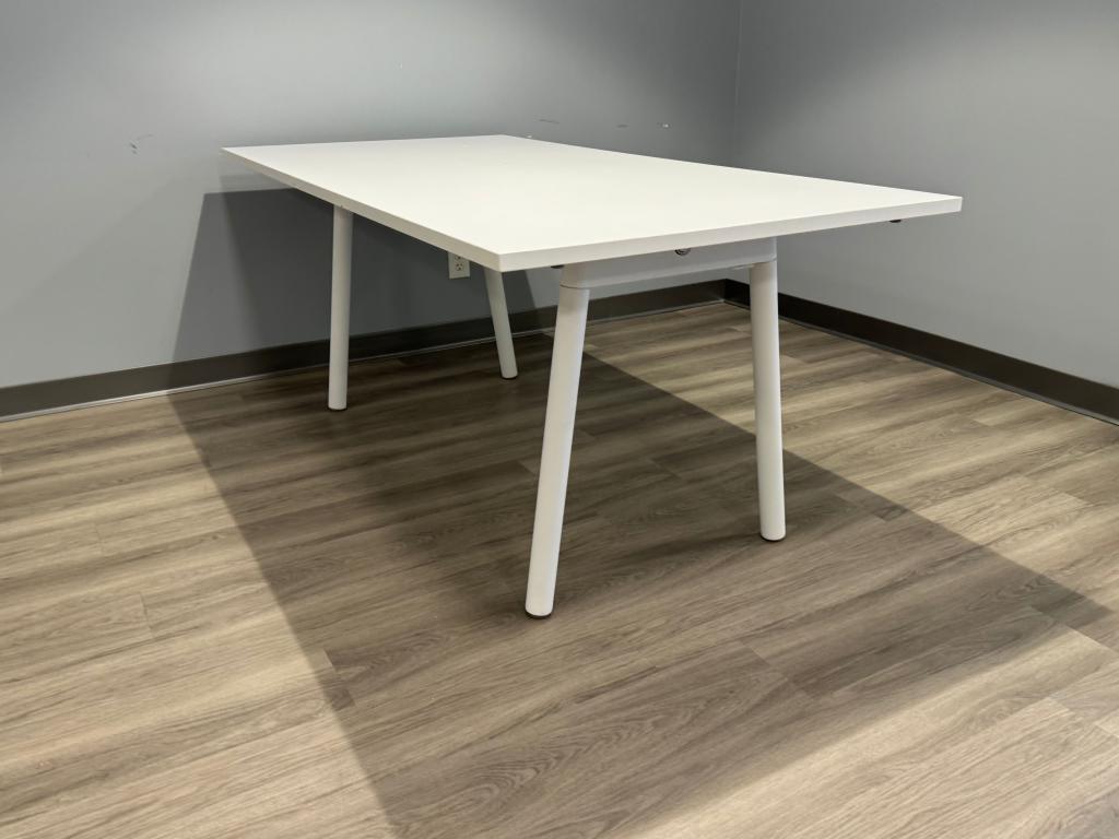 Poppin Modern White 6x3 Conference Table