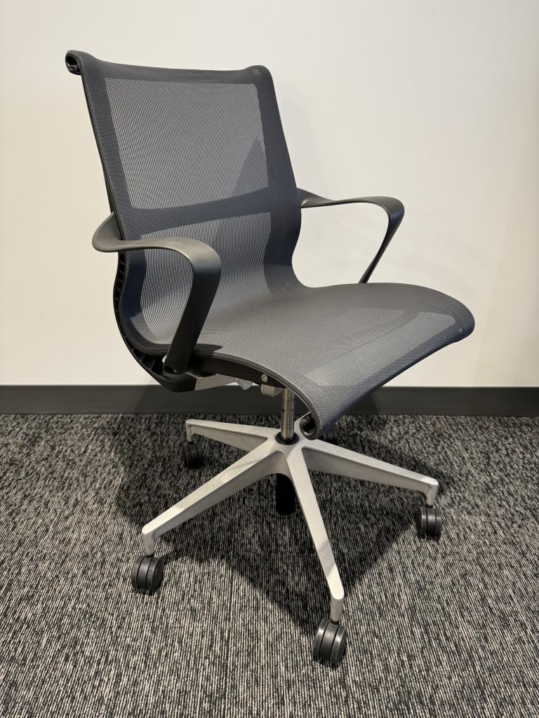 Herman Miller Setu Grey Mesh Back chair