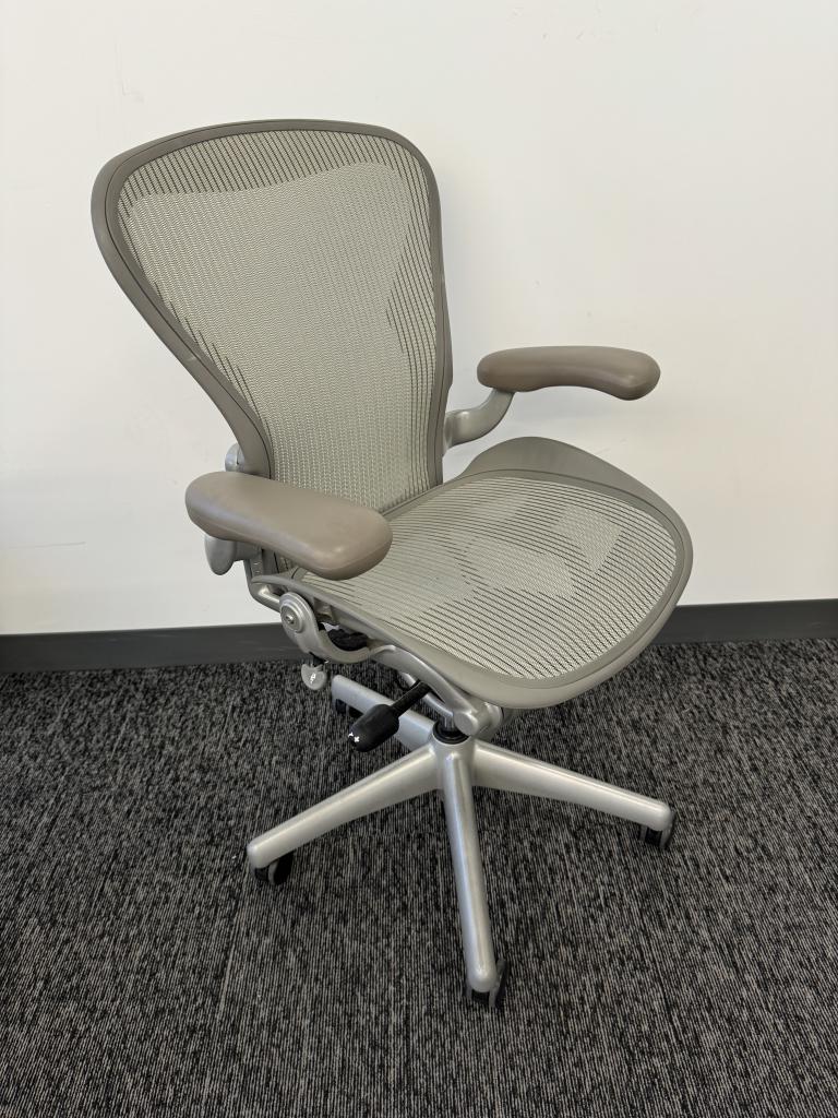 Titanium Herman Miller Aeron Two Paddle