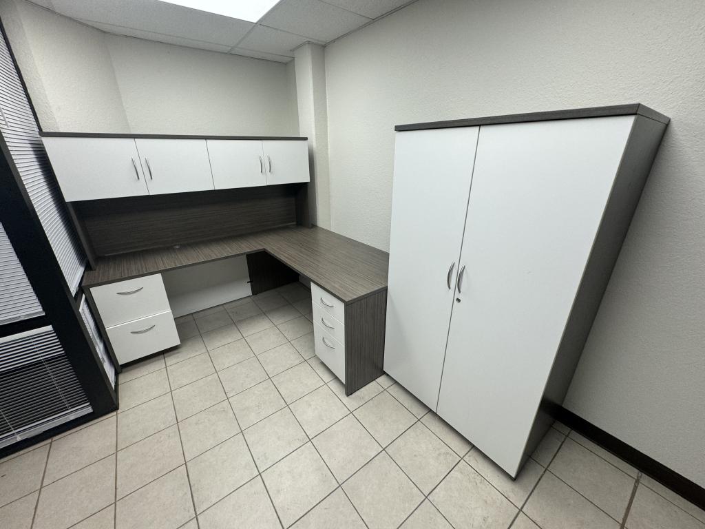 OFS 6x6 with Hutch Executive Desk