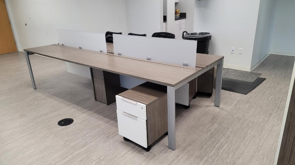 OFS Driftwood 6x2 benching set of 4