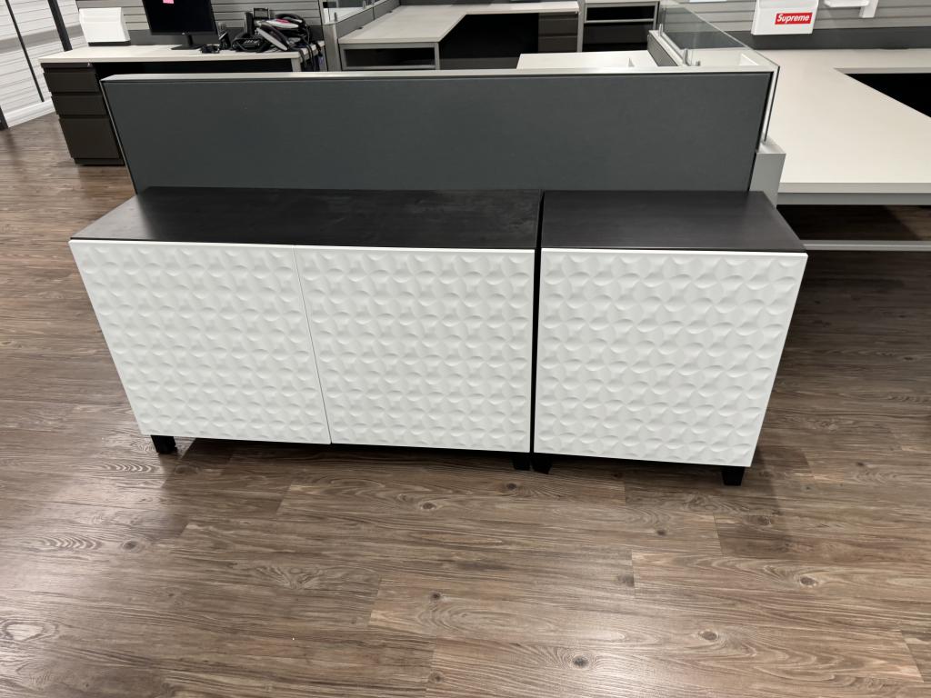 OFS white 6x2x16inD credenza two piece