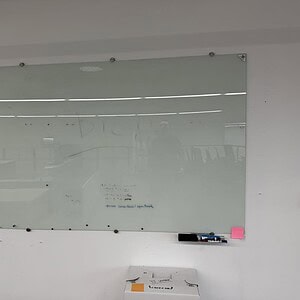 Glass White Board for Office and Classroom Use.