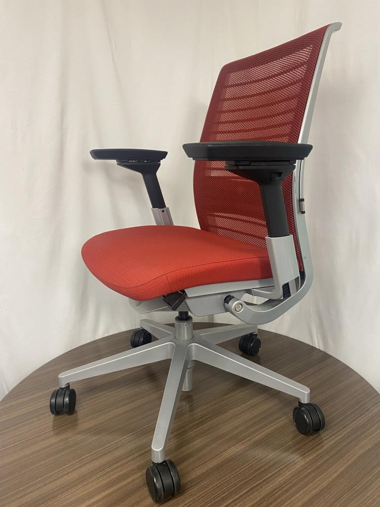 Steelcase Think Red & Silver Loaded