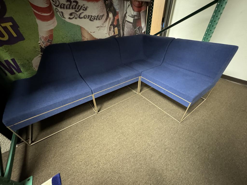 Steelcase 8x5 L shape Royal Blue Modular