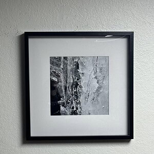 Ice Hiking 21x21 inch commercial art print.